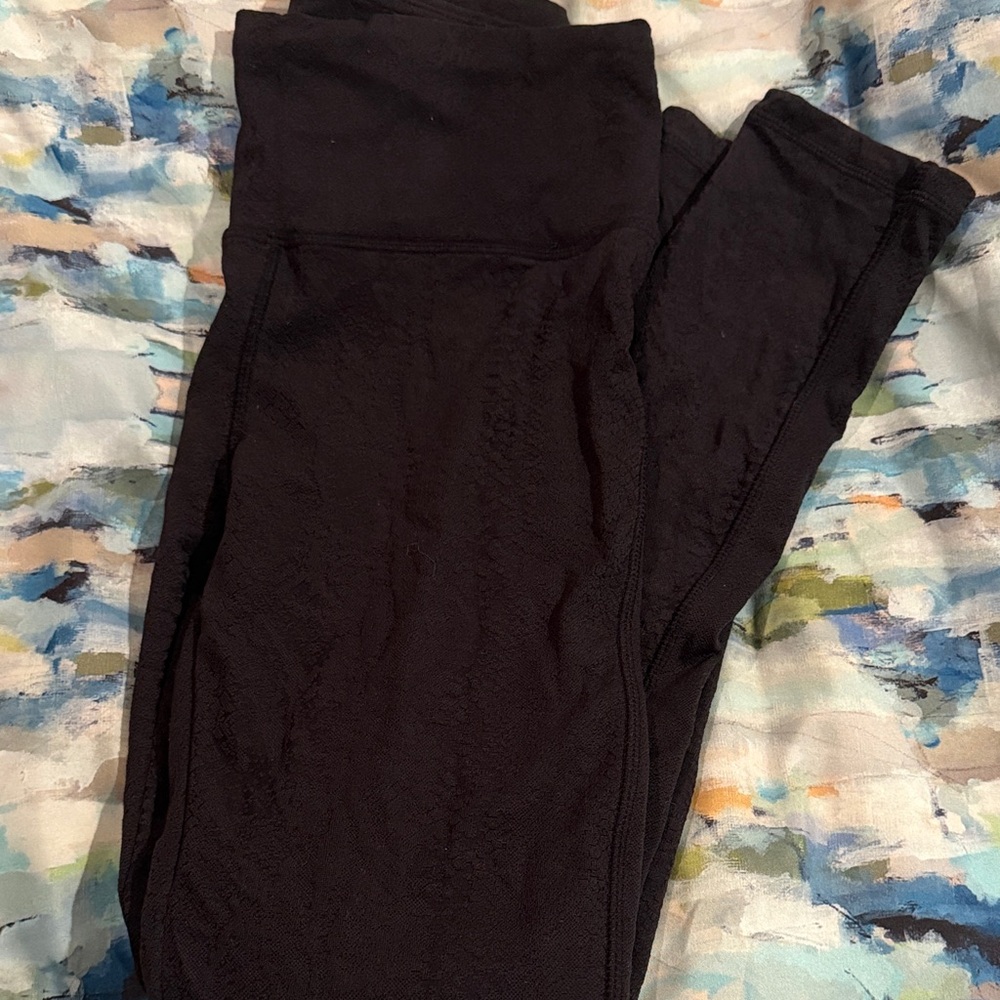 Snake Skin  Black Leggings for Women